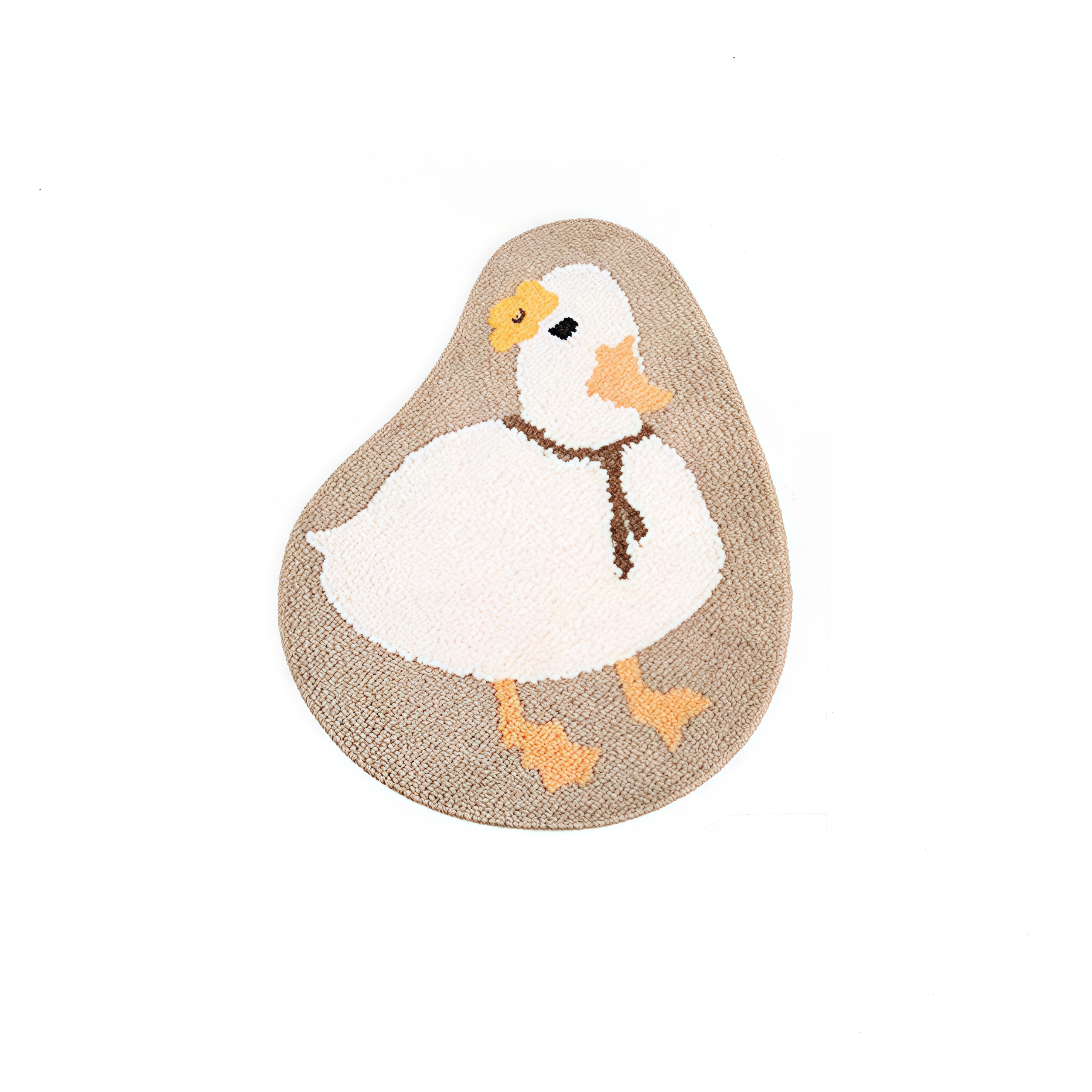 Cute Call Duck Flocked Rug