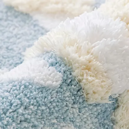 Blue Sky Flocked Rug