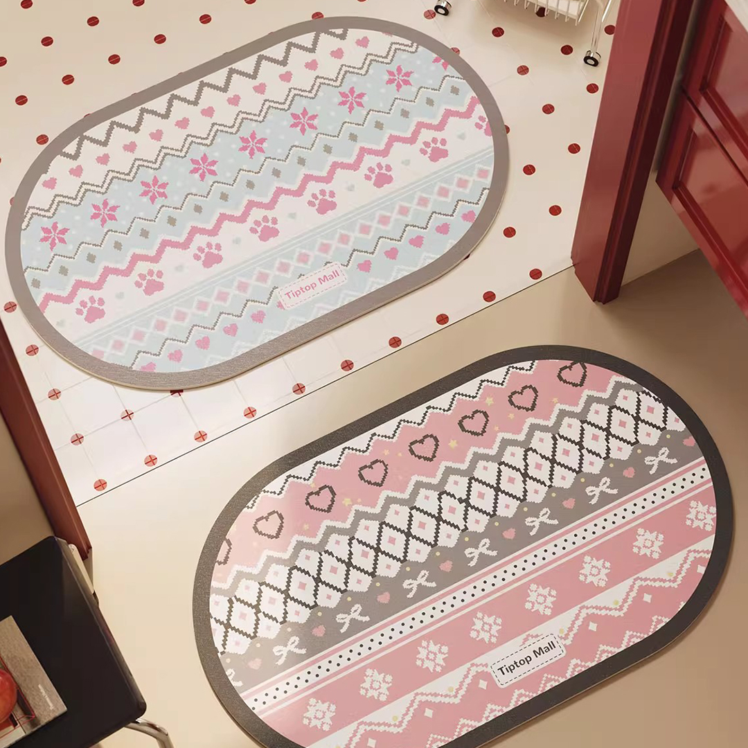 Fair Isle Diatomaceous Earth Bath Mat