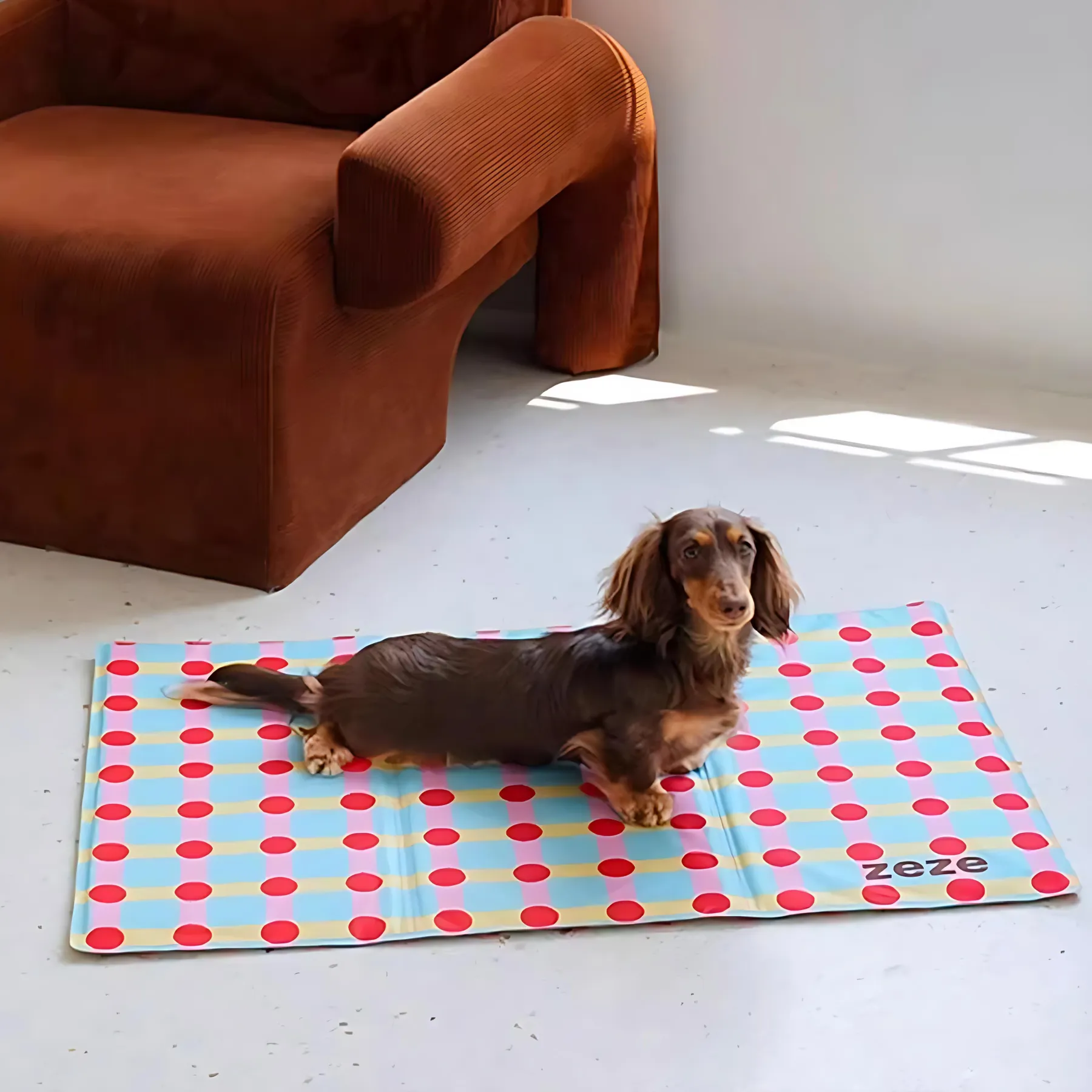 Check & Dot Pet Cooling Mat