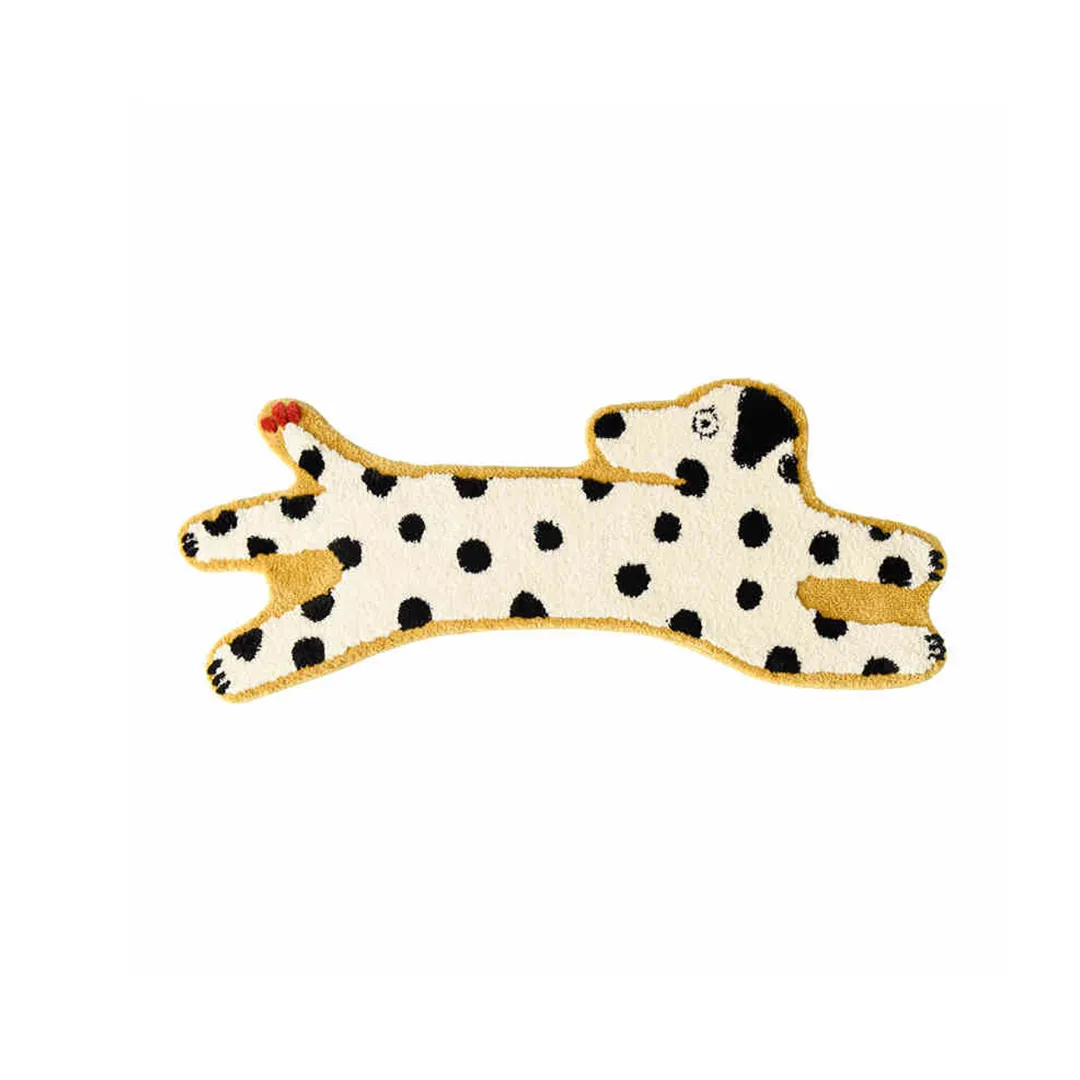 Pearl Dachshund Flocked Rug - BRENETTI