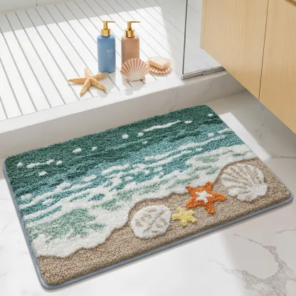 Shore Shell Harvest Flocked Rug