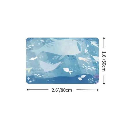 Calm Deep Sea Life Diatomaceous Earth Bath Mat