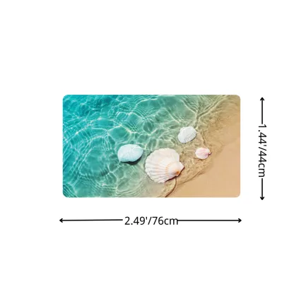 Coastal Sand Shell Diatomaceous Earth Bath Mat