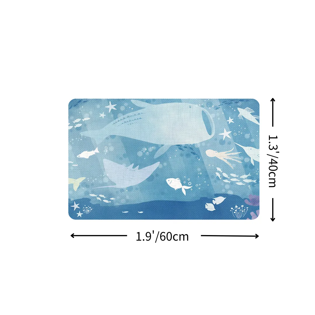 Calm Deep Sea Life Diatomaceous Earth Bath Mat