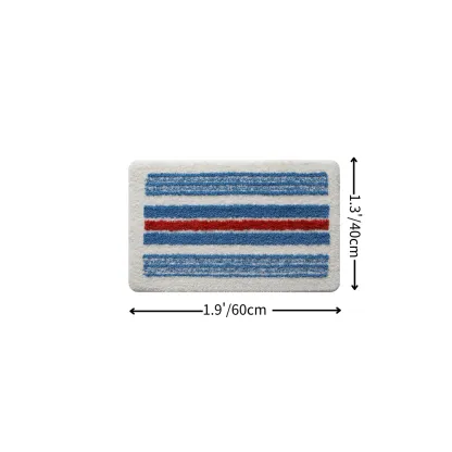 Nautical Stripe Flocked Rug