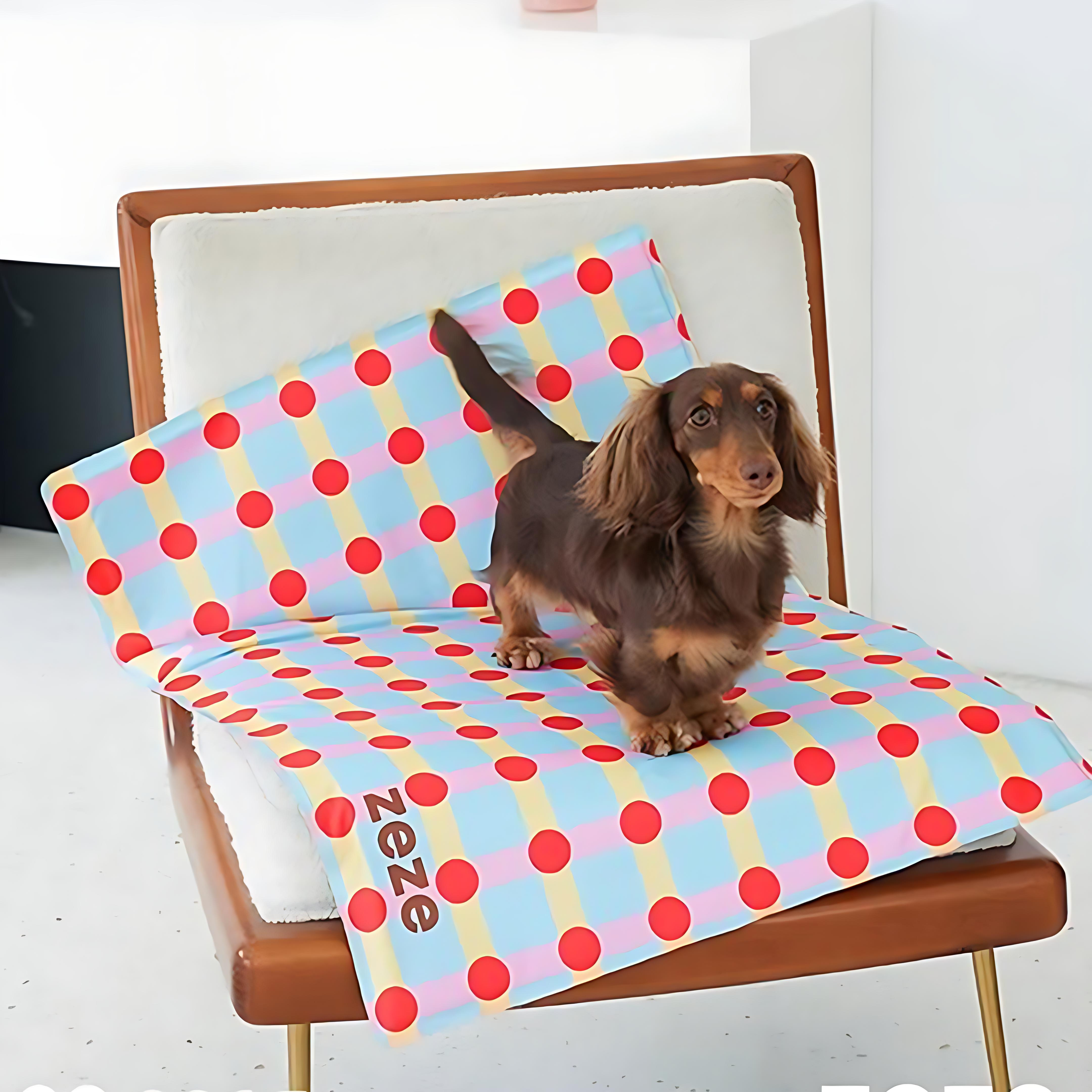 Check & Dot Pet Cooling Mat