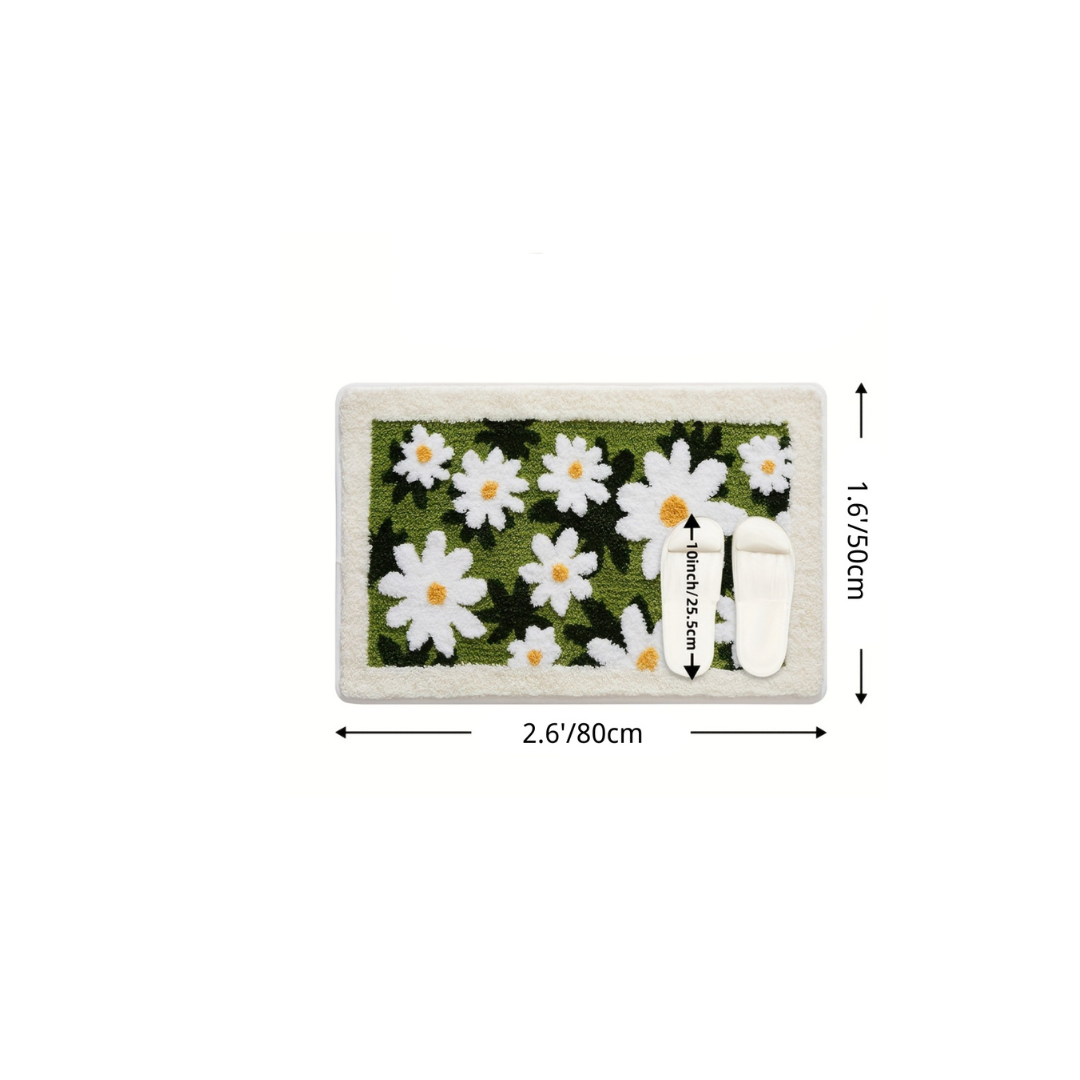 Daisy Garden Flocked Rug
