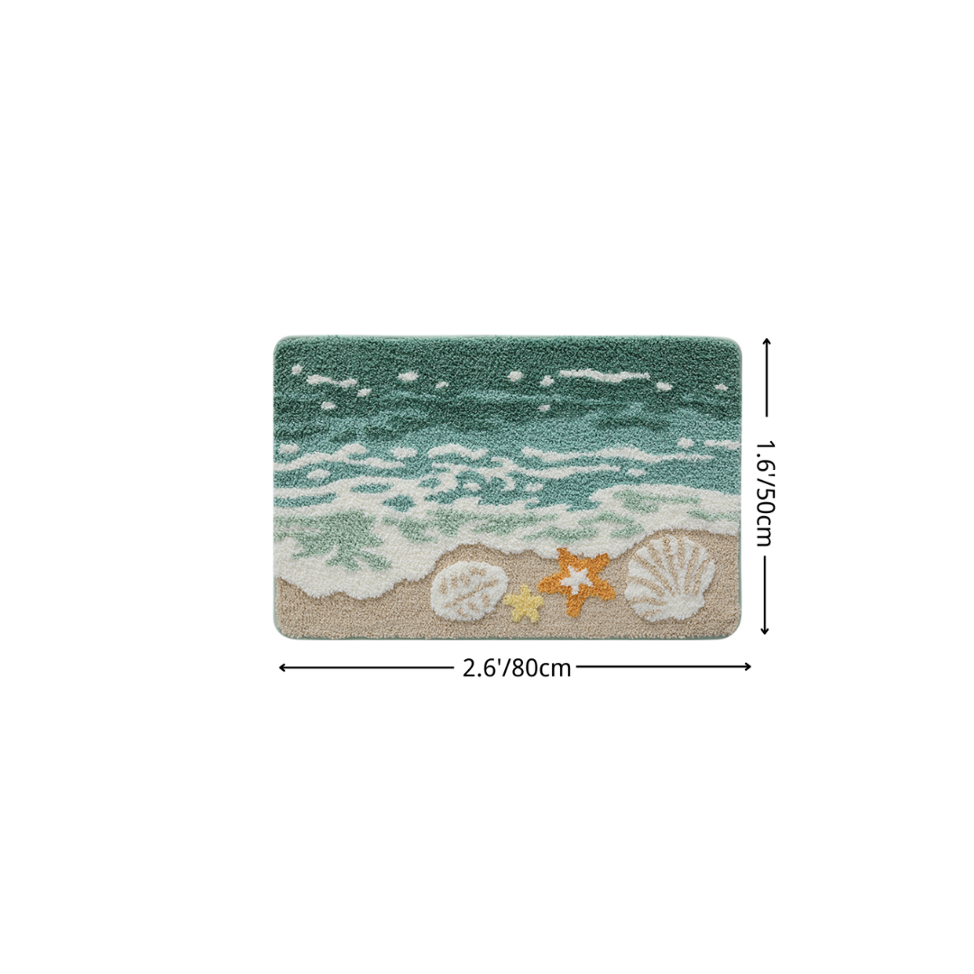 Shore Shell Harvest Flocked Rug