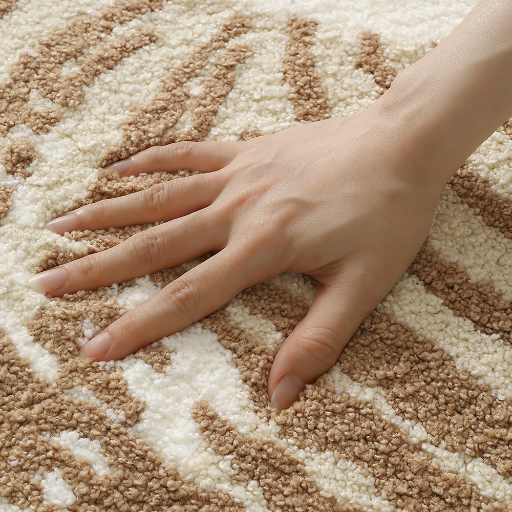 Sand Texture Conch Flocked Rug