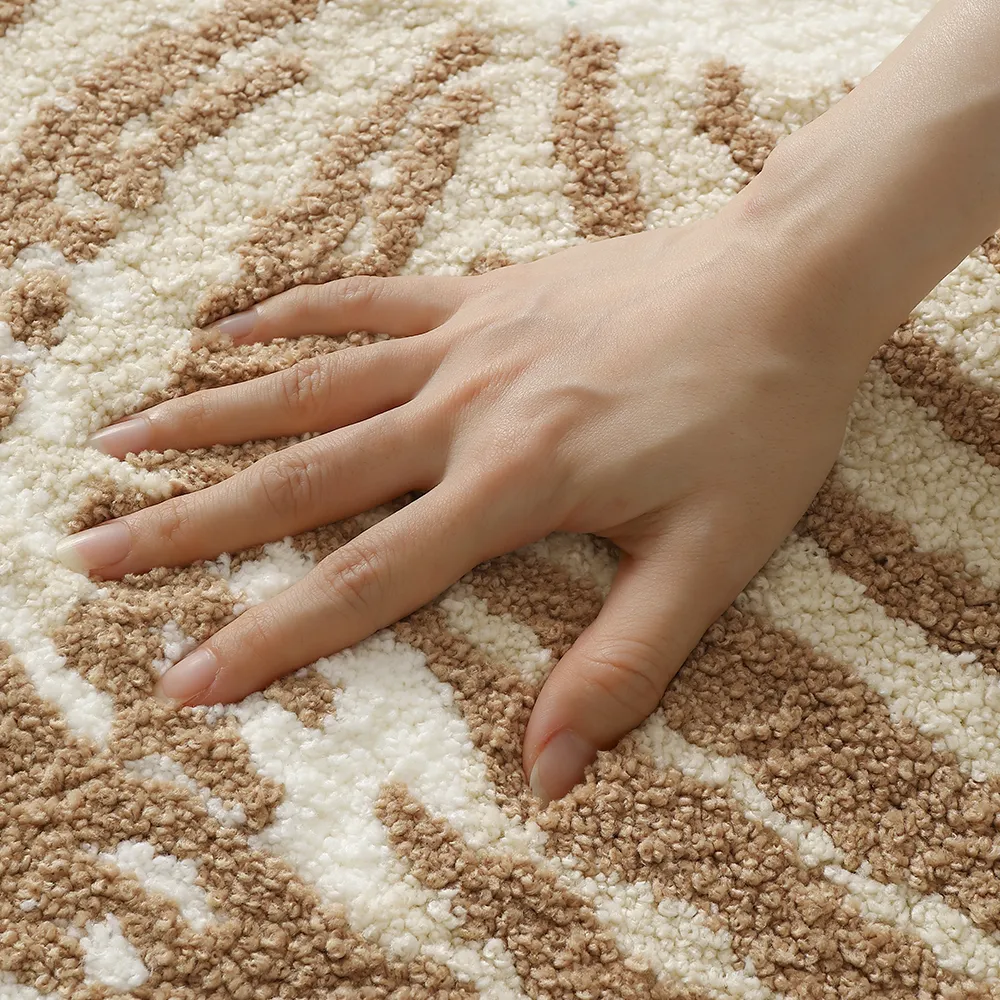 Sand Texture Conch Flocked Rug