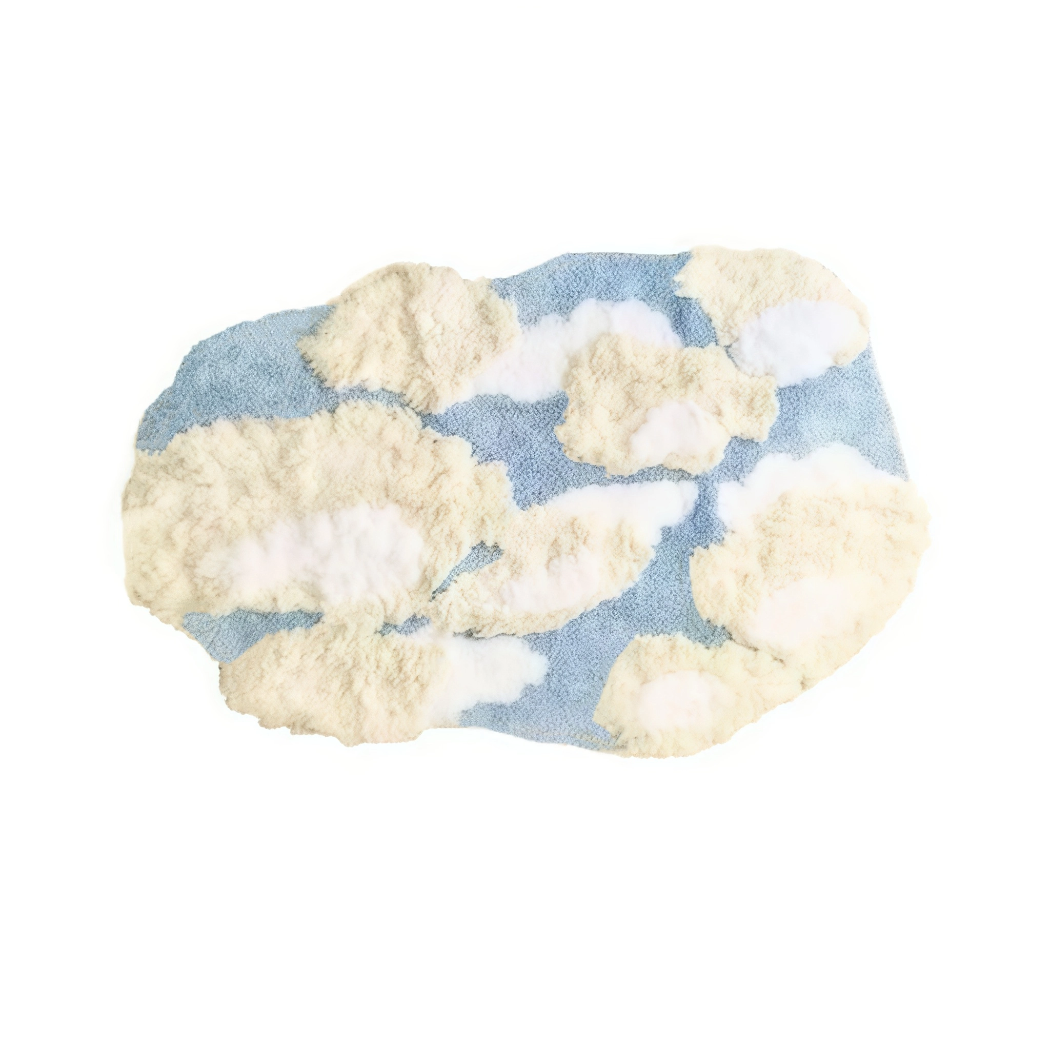 Blue Sky Flocked Rug