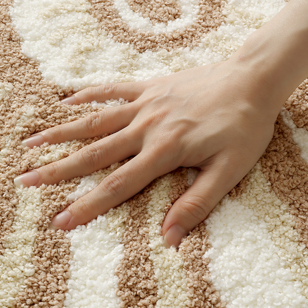 Coastal Spiral Conch Flocked Rug