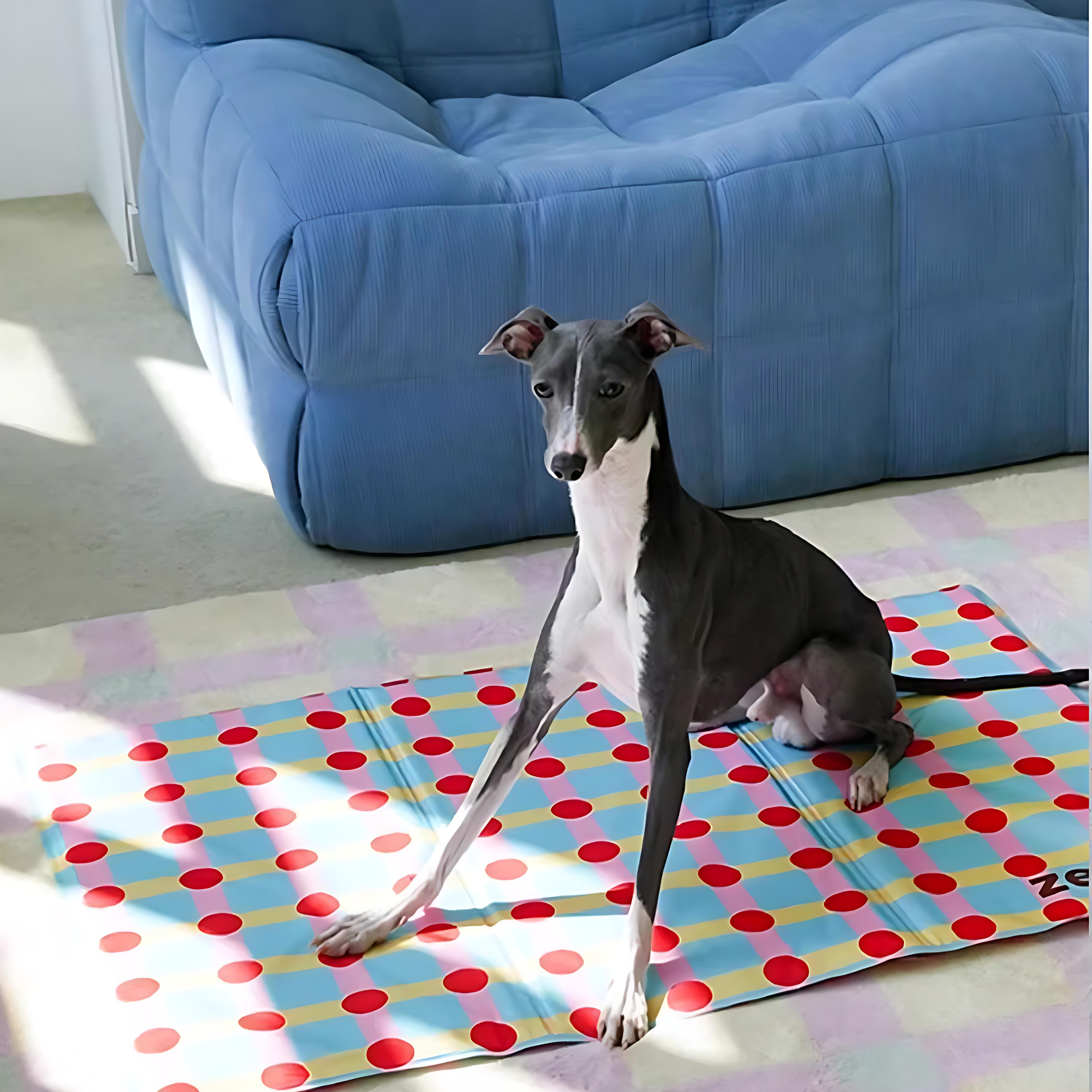 Check & Dot Pet Cooling Mat