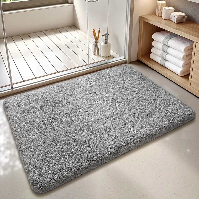 Soft Bathroom Flocked Rug
