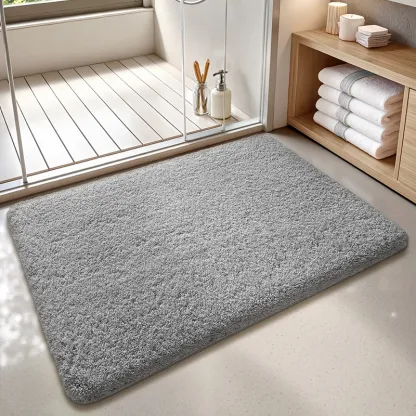 Soft Bathroom Flocked Rug