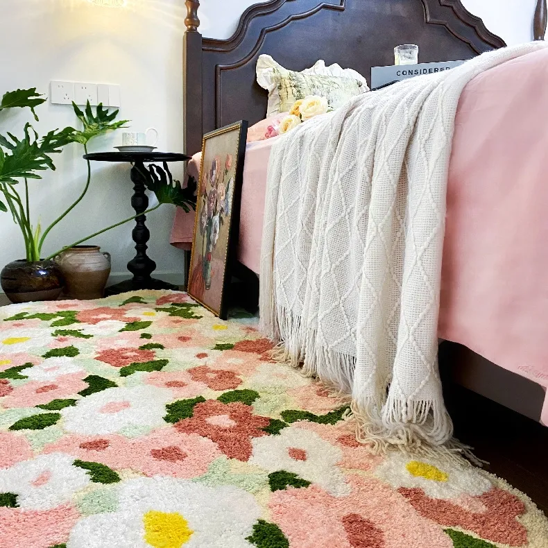 Blossom Flocked Rug