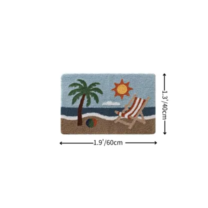 Palm Beach Lounge Flocked Rug