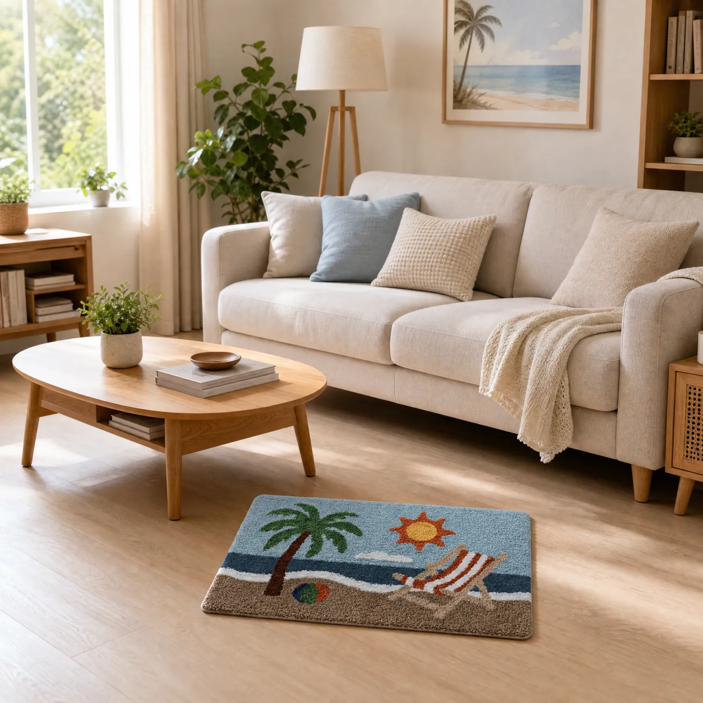 Palm Beach Lounge Flocked Rug