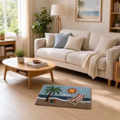 Palm Beach Lounge Flocked Rug