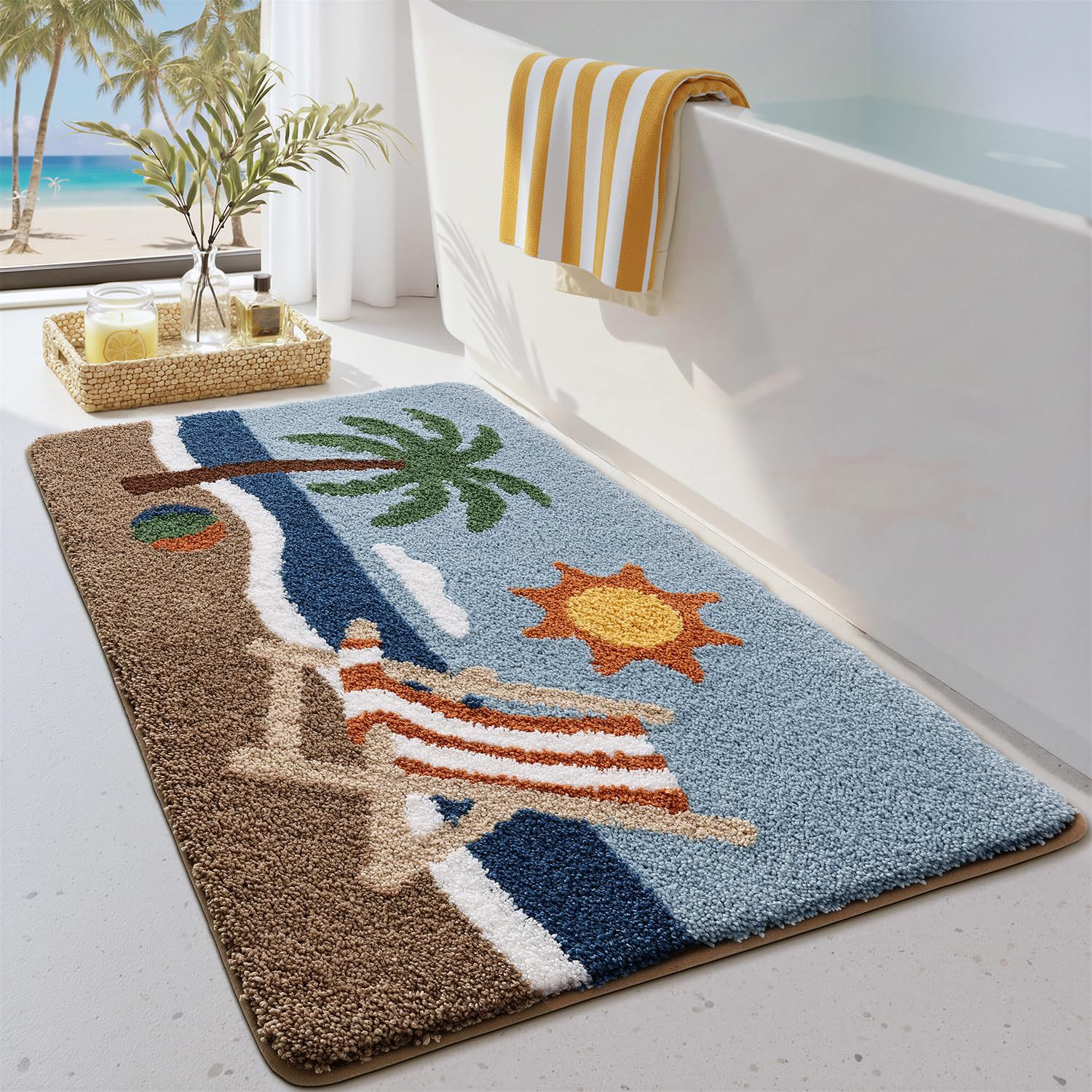 Palm Beach Lounge Flocked Rug