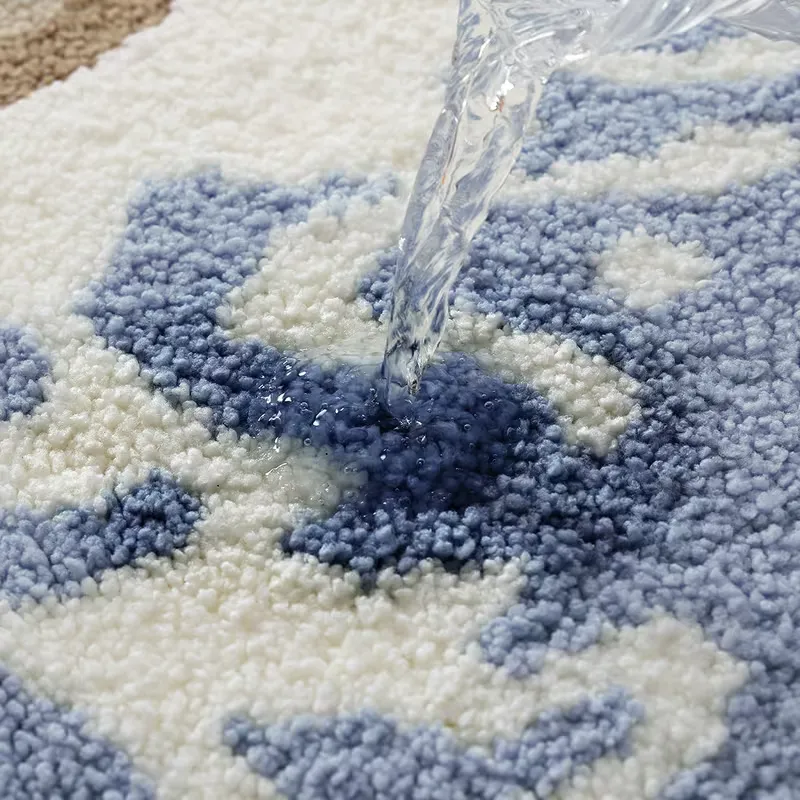 Shore Shell Starfish Flocked Rug