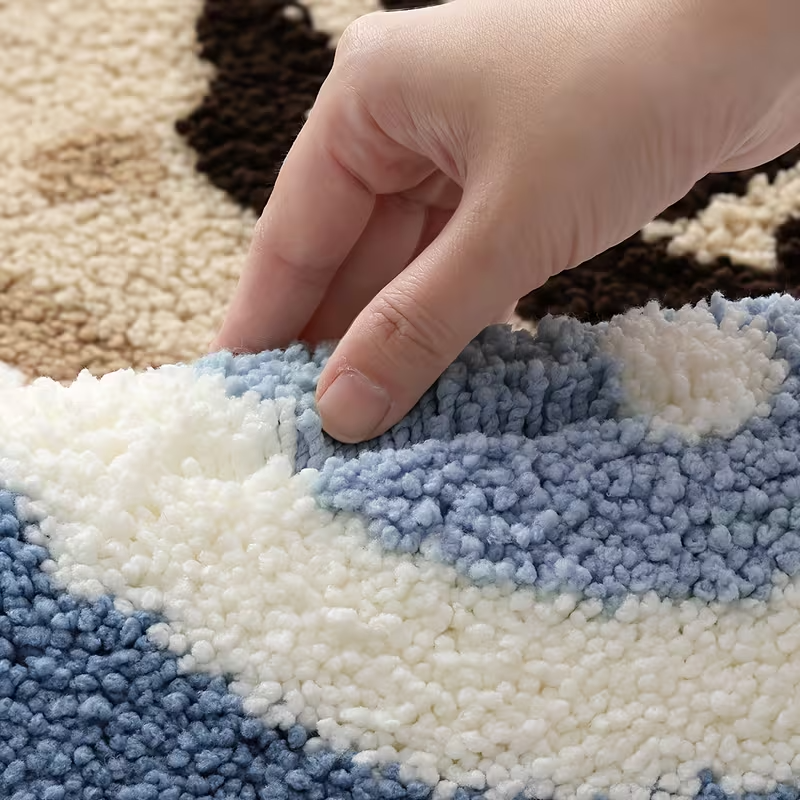 Shore Shell Starfish Flocked Rug