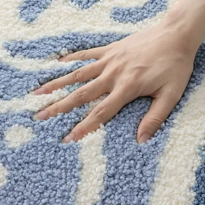Shore Shell Starfish Flocked Rug