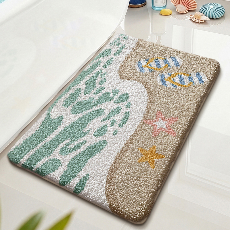 Starfall Beach Flocked Rug