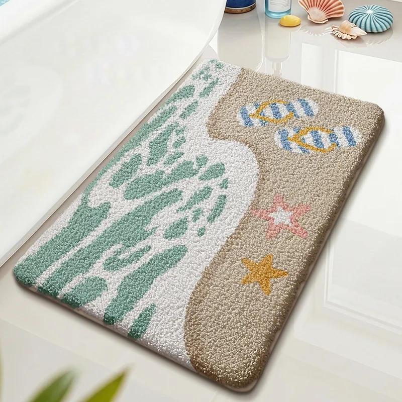 Starfall Beach Flocked Rug