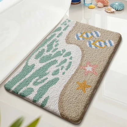 Starfall Beach Flocked Rug