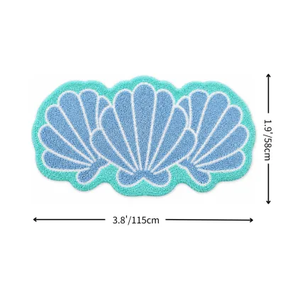 Coastal Shell Flocked Rug