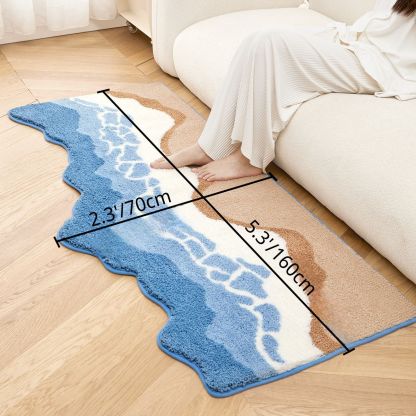 Ocean Breeze Flocked Rug