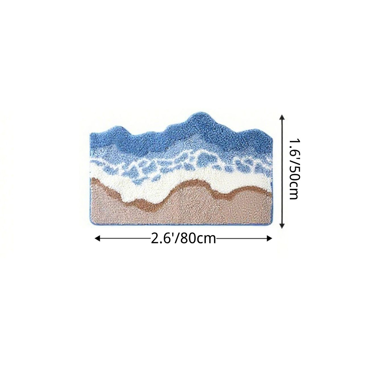 Ocean Breeze Flocked Rug