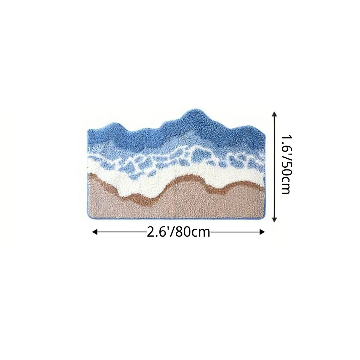 Ocean Breeze Flocked Rug