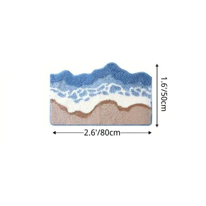 Ocean Breeze Flocked Rug