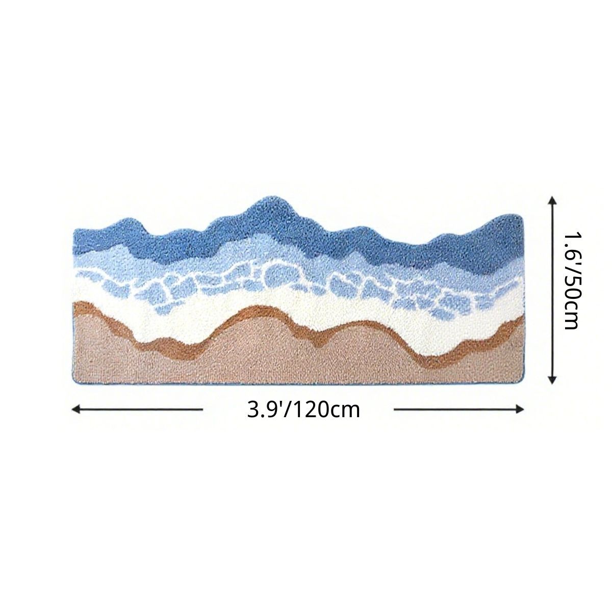 Ocean Breeze Flocked Rug