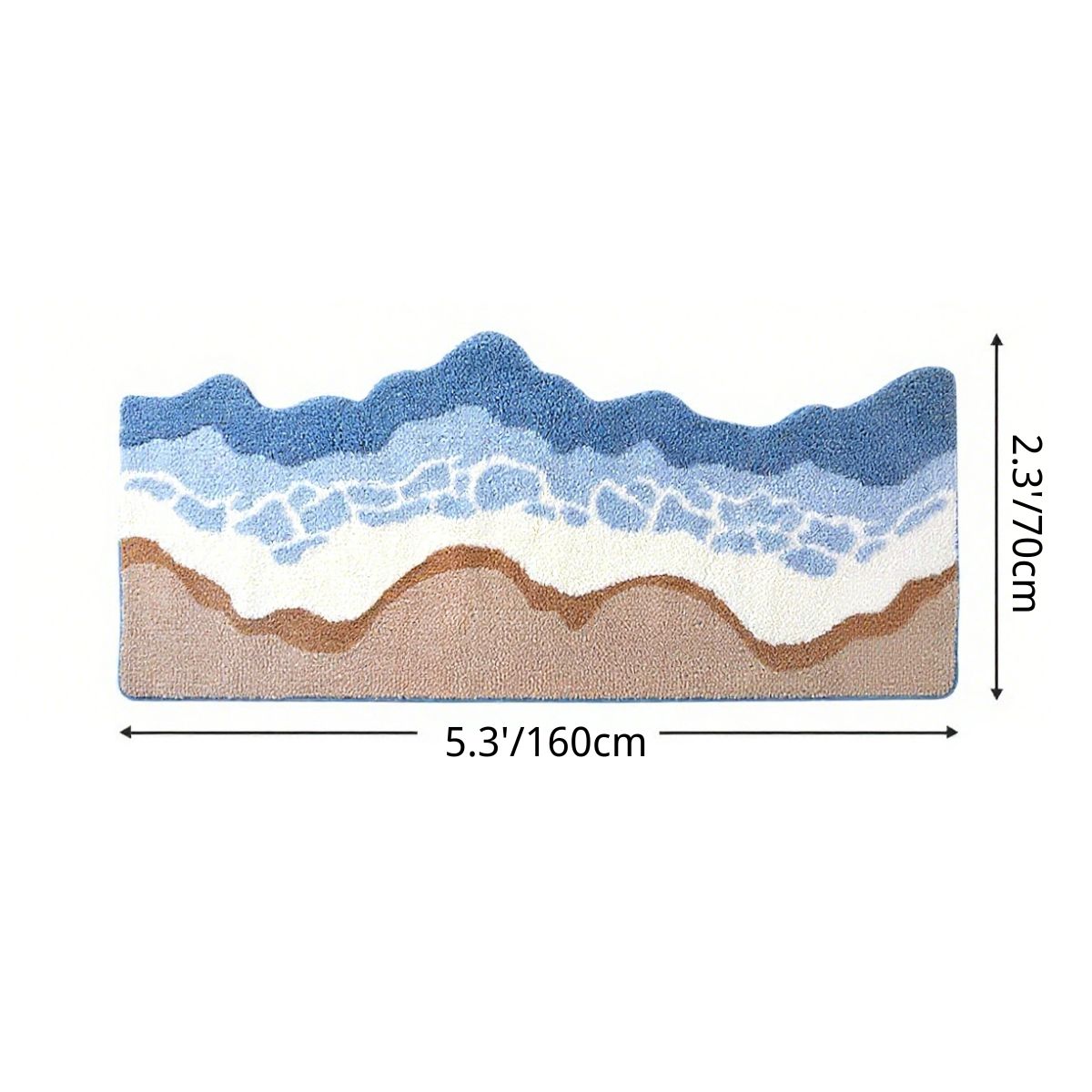 Ocean Breeze Flocked Rug