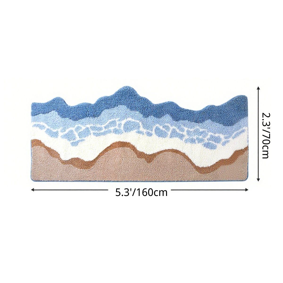 Ocean Breeze Flocked Rug