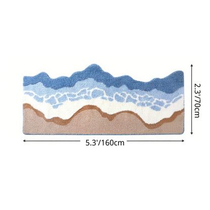 Ocean Breeze Flocked Rug