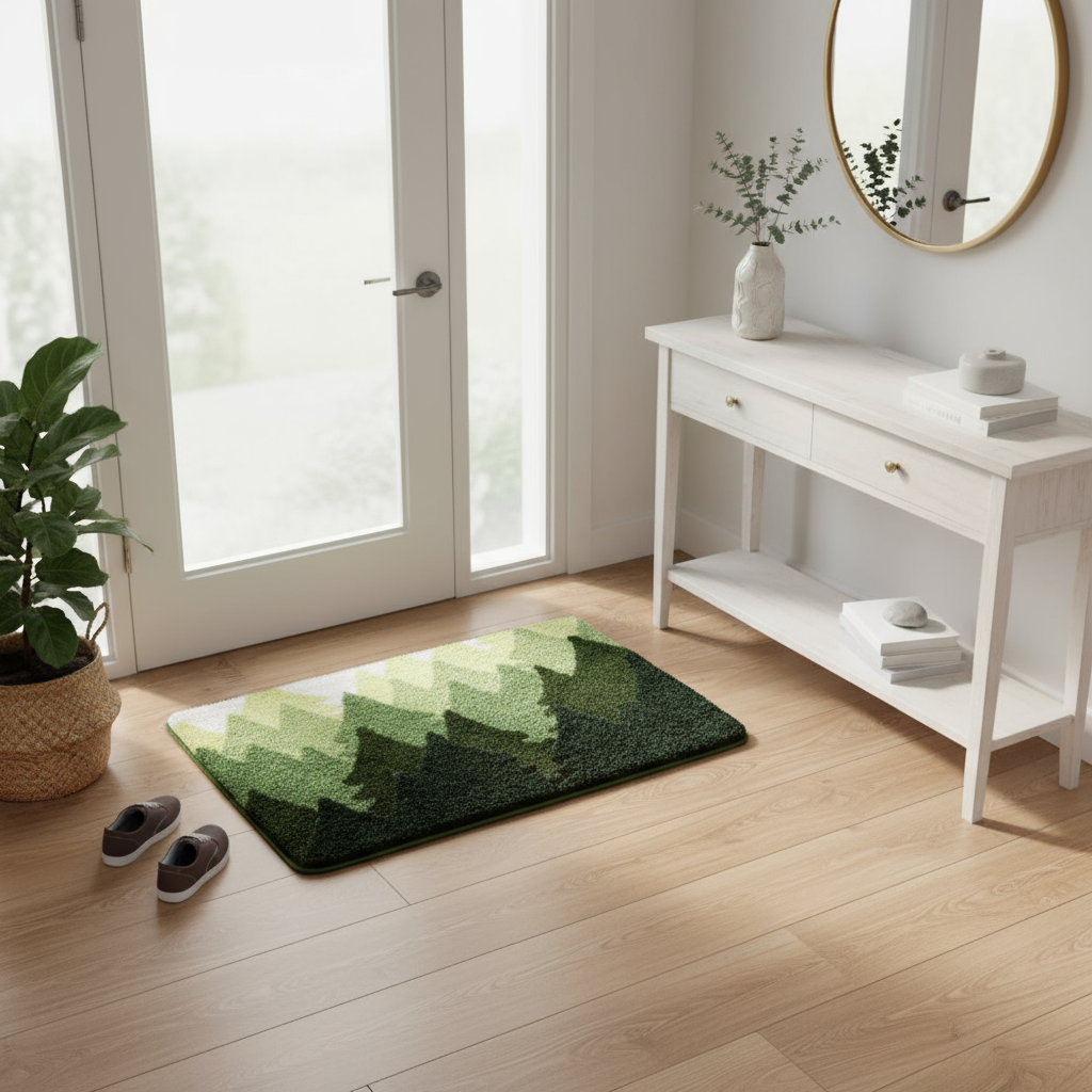 Mountain Vista Flocked Rug