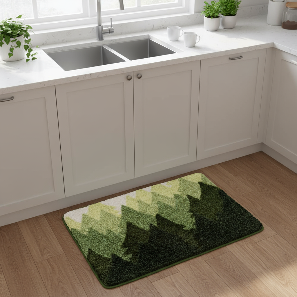 Mountain Vista Flocked Rug