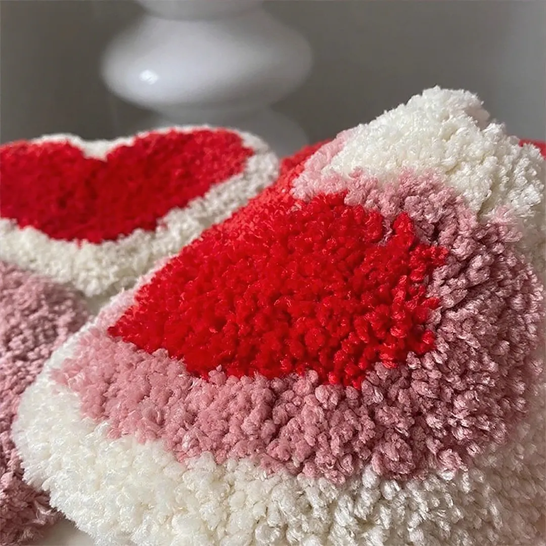 Heartfelt Romance Hand-tufted Flocked Coasters-BRENETTI