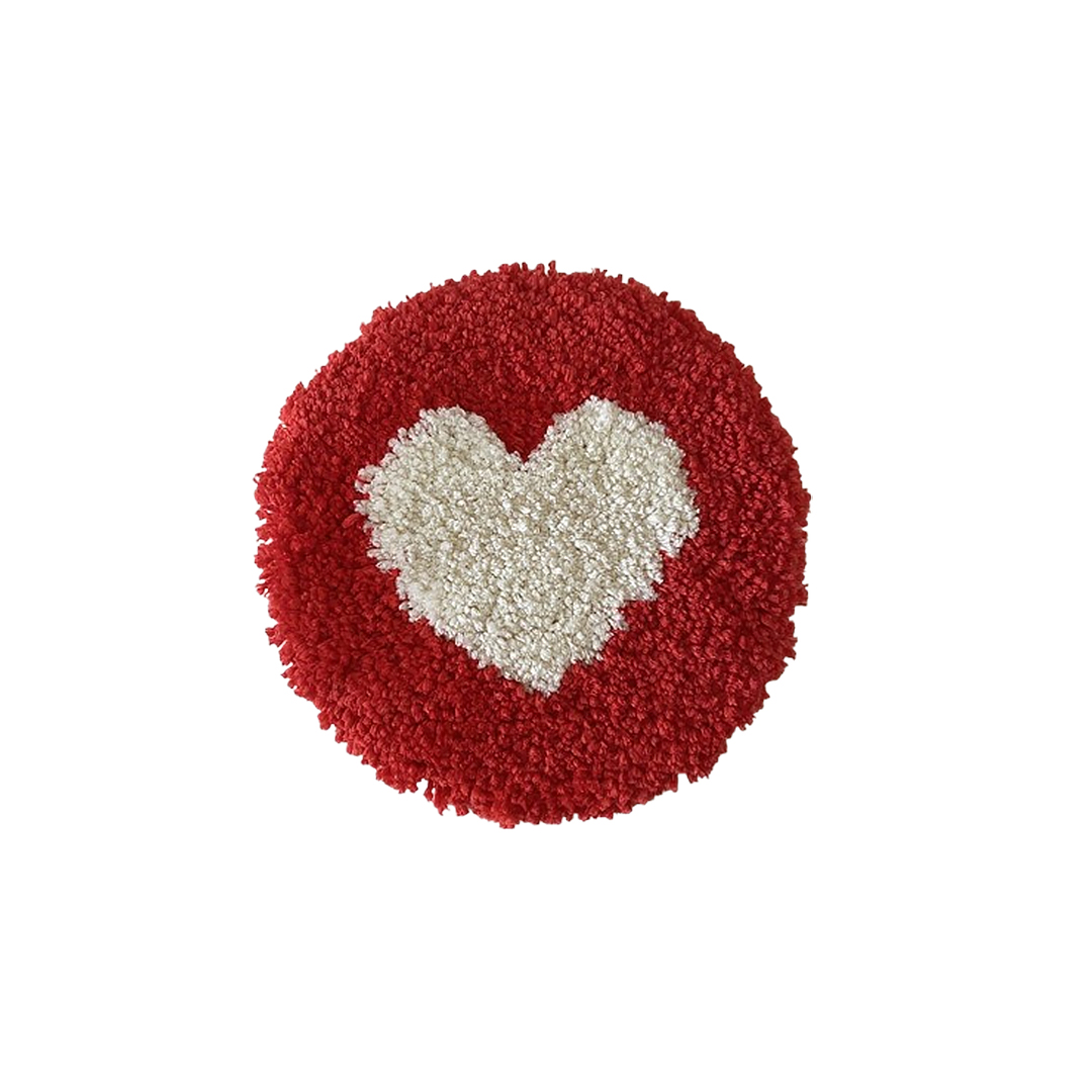 Heartfelt Romance Hand-tufted Flocked Coasters-BRENETTI