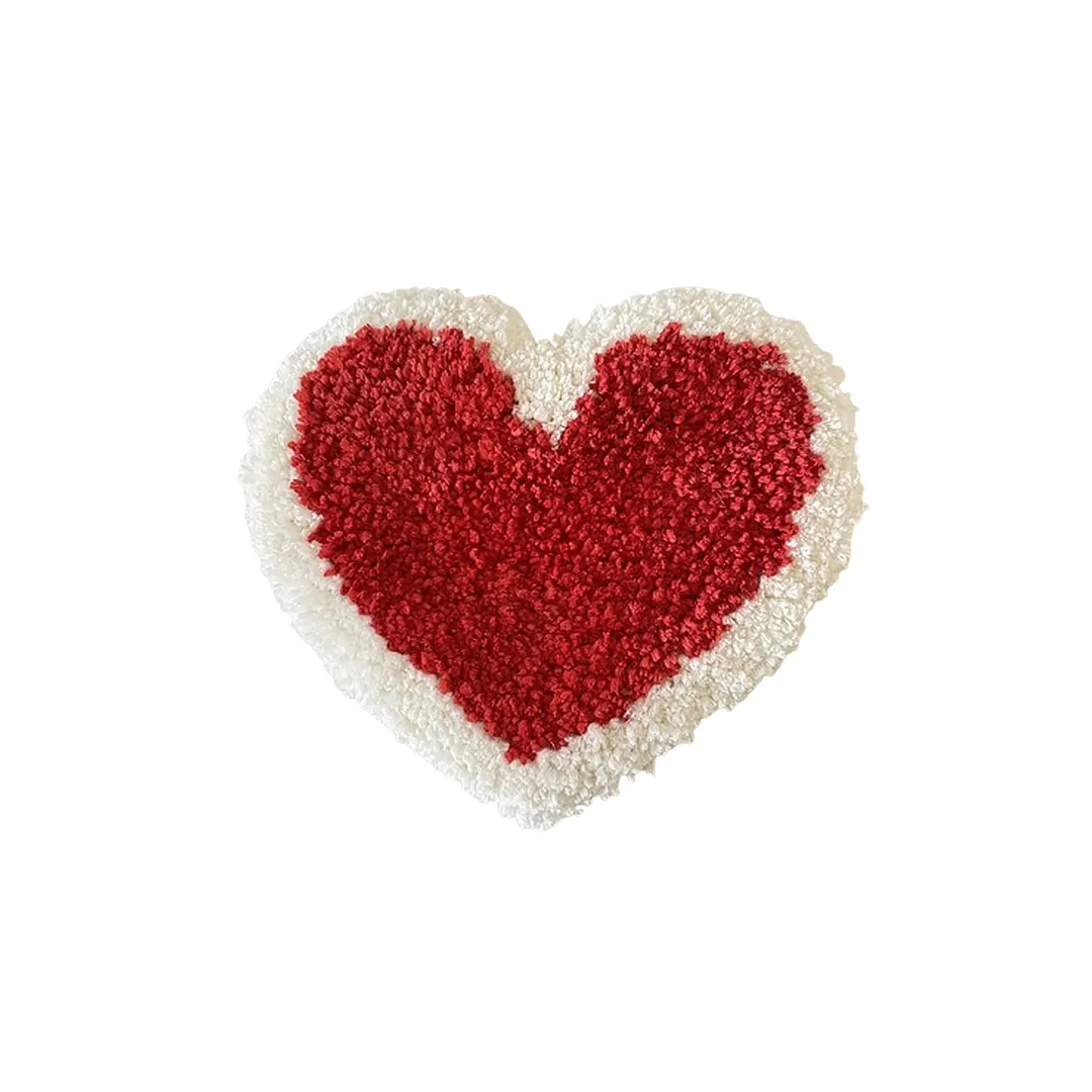 Heartfelt Romance Hand-tufted Flocked Coasters-BRENETTI