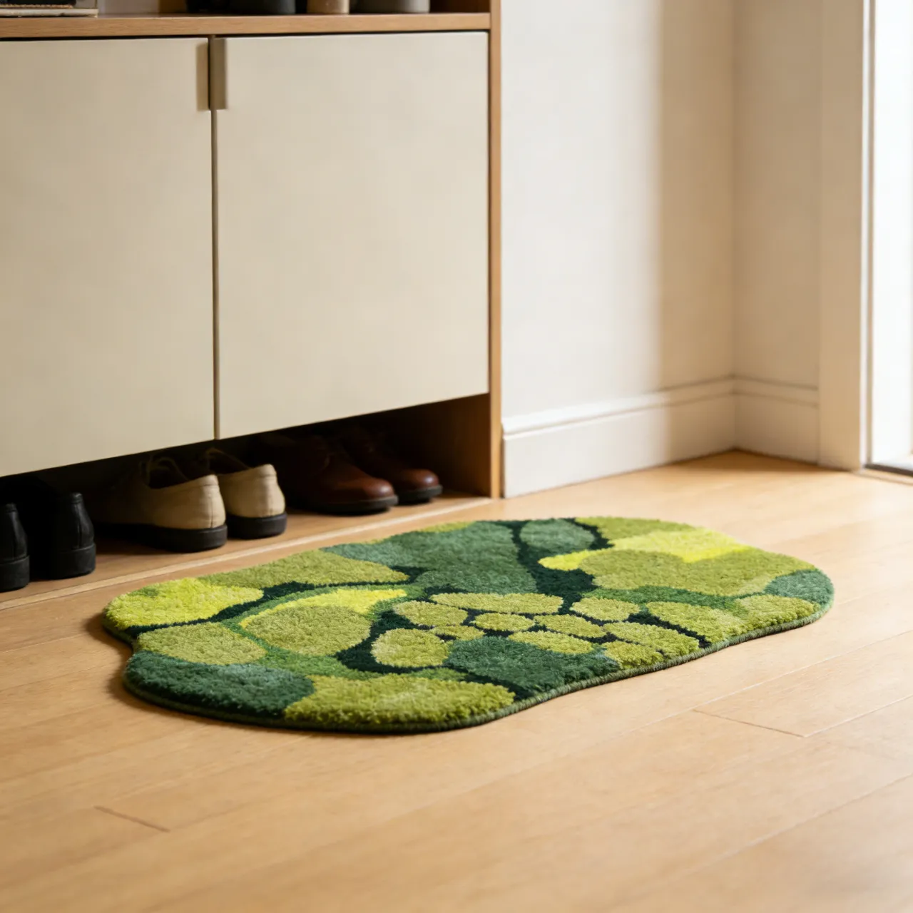 Moss Flocked Rug