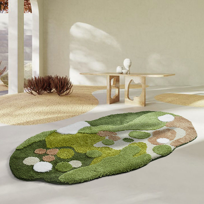 Enchanted Forest Flocked Rug