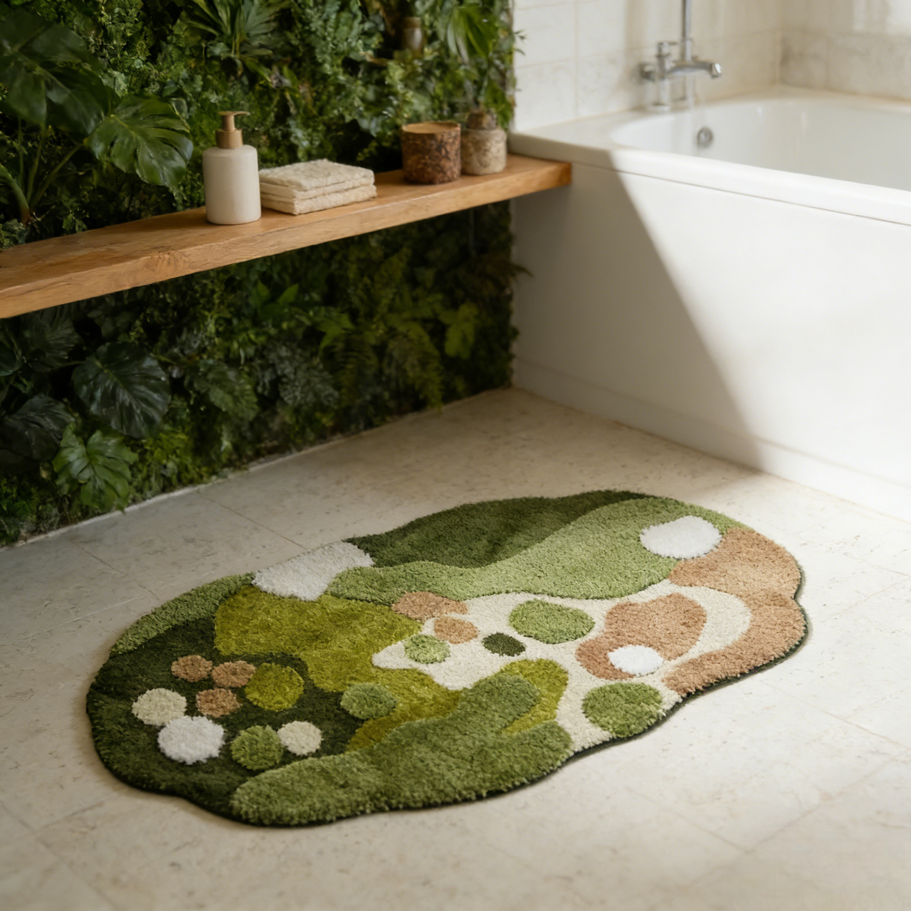 Enchanted Forest Flocked Rug