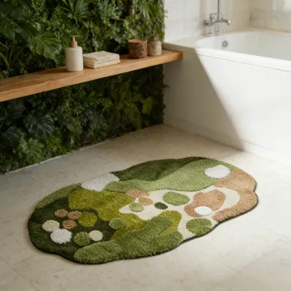 Enchanted Forest Flocked Rug