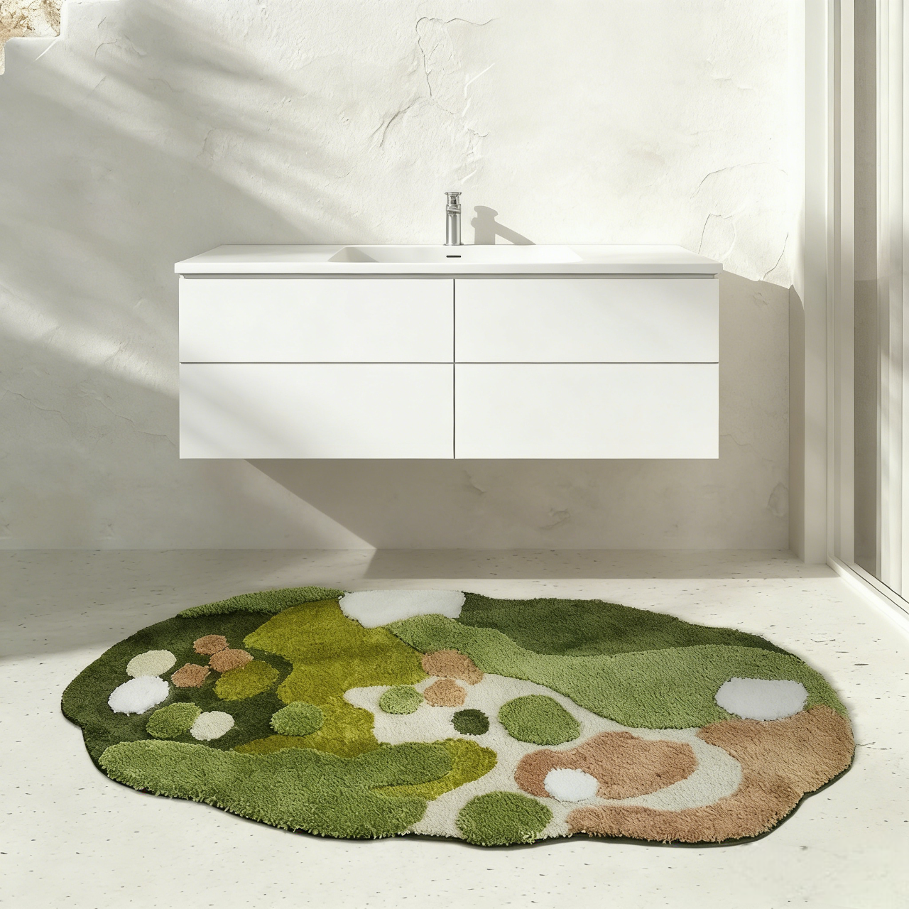 Enchanted Forest Flocked Rug